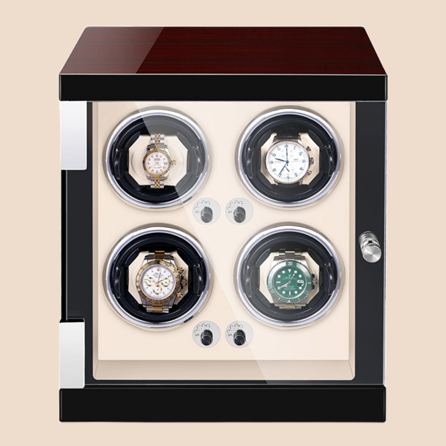 SG Watch Winder Box Individual 4/6/9 Slots Automatic Self-Winding Box with LED light Luxury Model