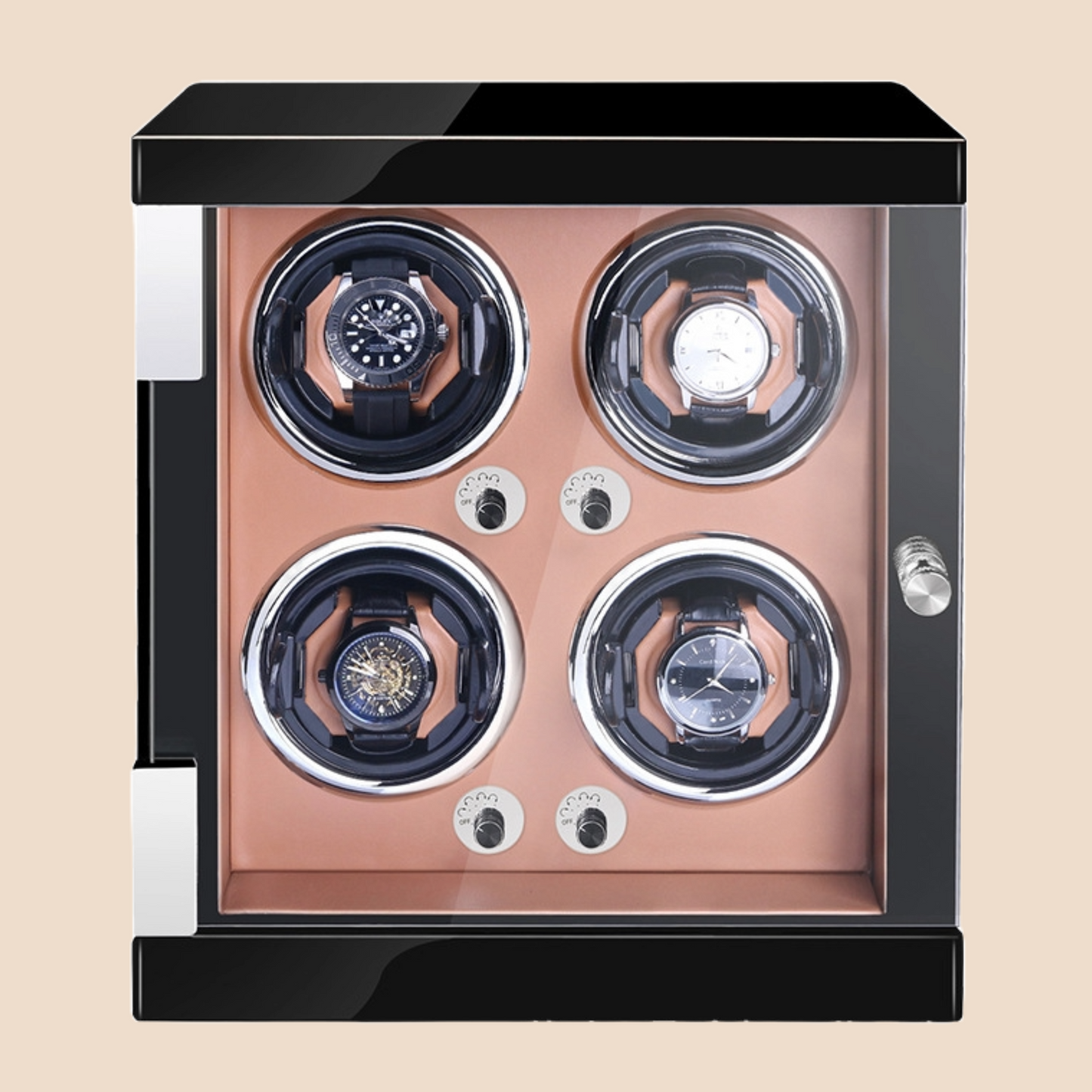 SG Watch Winder Box Individual 4/6/9 Slots Automatic Self-Winding Box with LED light Luxury Model