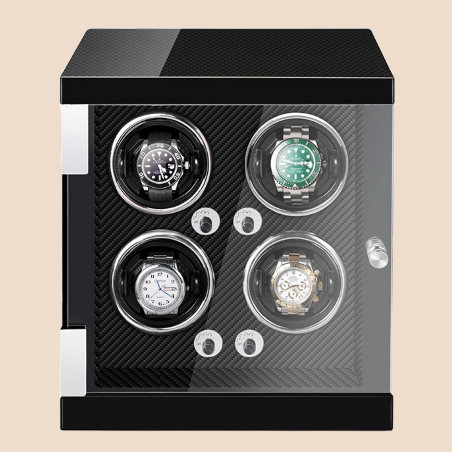 SG Watch Winder Box Individual 4/6/9 Slots Automatic Self-Winding Box with LED light Luxury Model