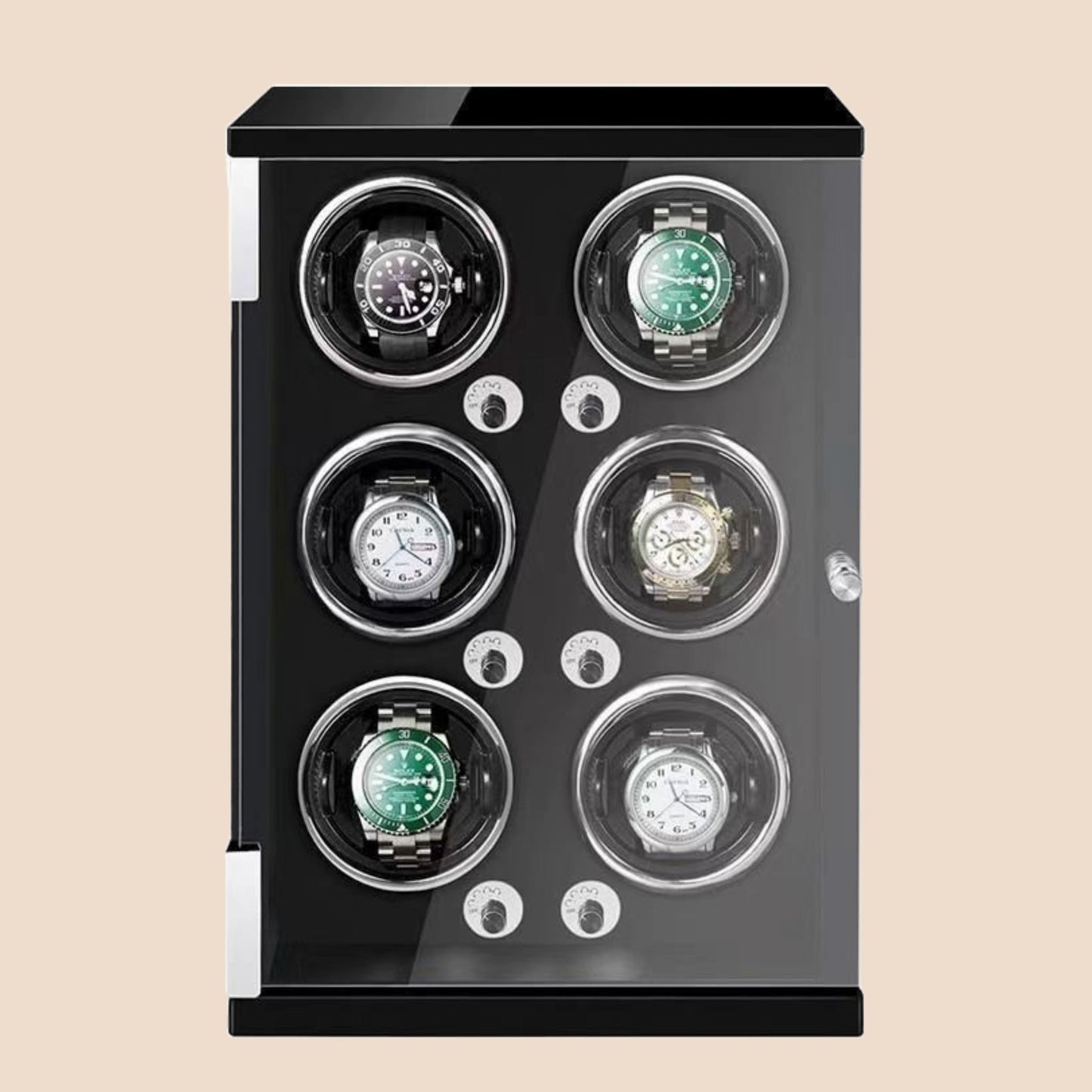 SG Watch Winder Box Individual 4/6/9 Slots Automatic Self-Winding Box with LED light Luxury Model