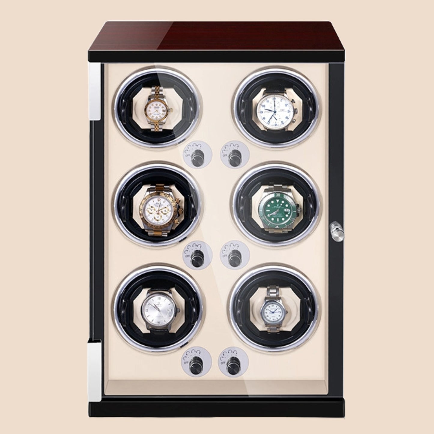 SG Watch Winder Box Individual 4/6/9 Slots Automatic Self-Winding Box with LED light Luxury Model