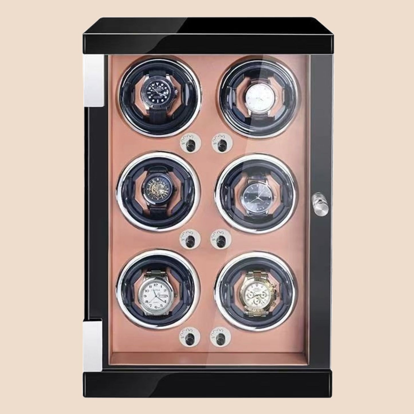 SG Watch Winder Box Individual 4/6/9 Slots Automatic Self-Winding Box with LED light Luxury Model