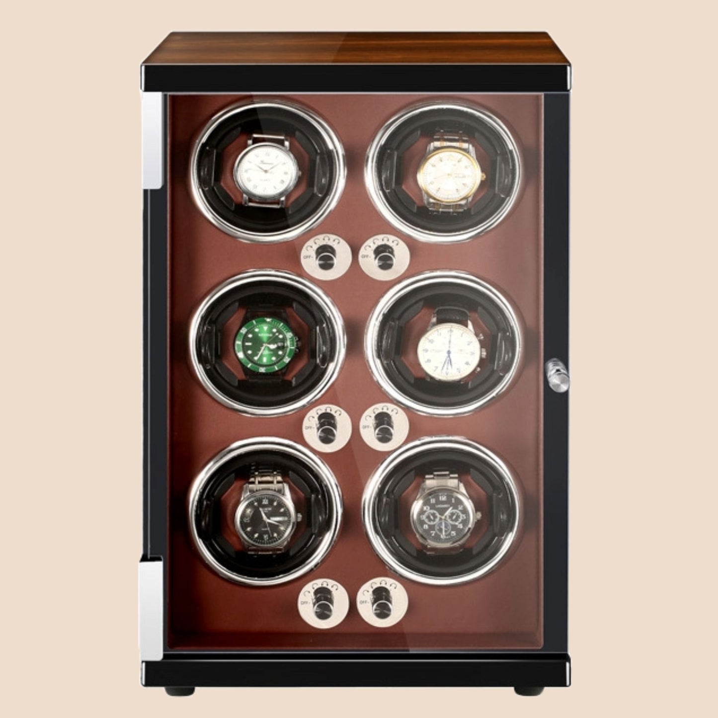 SG Watch Winder Box Individual 4/6/9 Slots Automatic Self-Winding Box with LED light Luxury Model